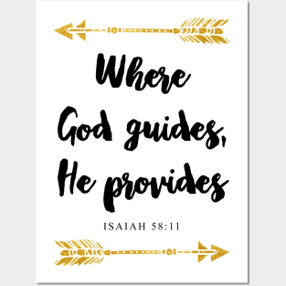 Isaiah 58:11 Bible Verse Posters and Art